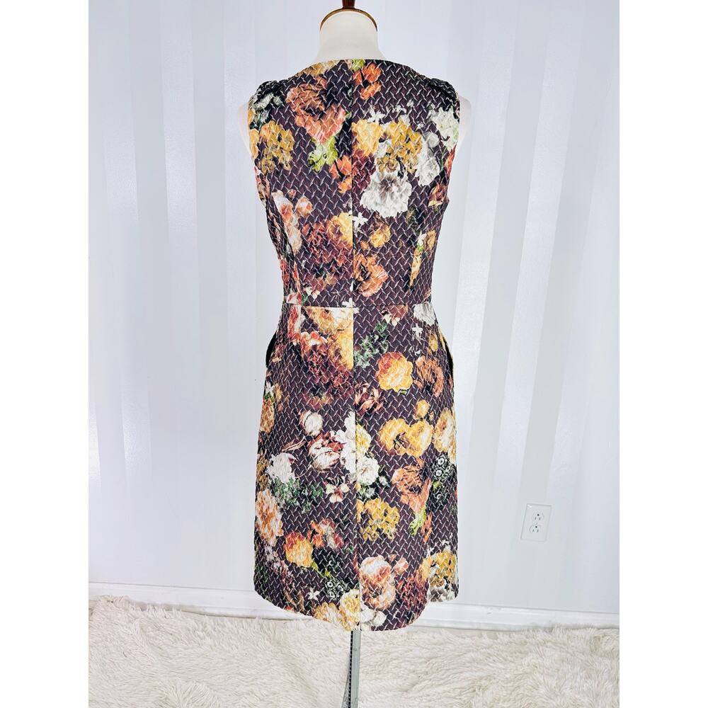 ANTHROPOLOGIE TABITHA Women’s Floral Print Sleeveless Sheath Dress Sz 6 - Picture 4 of 11